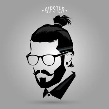 Hipster men style  Stock Illustration