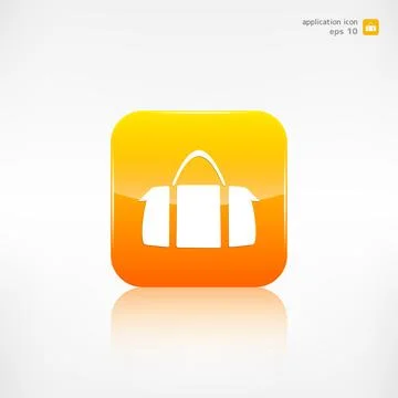 Hipster modern bag icon vector. Stock Illustration