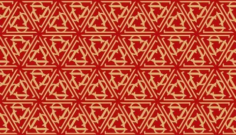 Hipster pattern with polygonal elements. Triangles style. Vector Seamless ill 스톡 일러스트