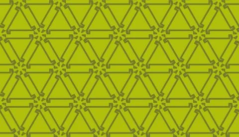 Hipster pattern with polygonal elements. Triangles style. Vector Seamless ill Stock Illustration