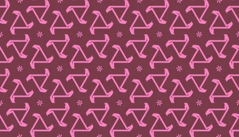 Hipster pattern with polygonal elements. Triangles style. Vector Seamless ill Stock Illustration