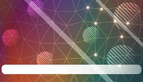 Hipster pattern with triangles, line, circle, space for text elements. For mo Stock Illustration