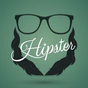 Hipster sign Stock Illustration
