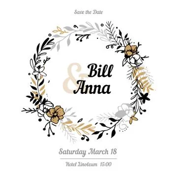 Hipster style, invitation Stock Illustration