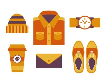 Hipster style objects Stock Illustration