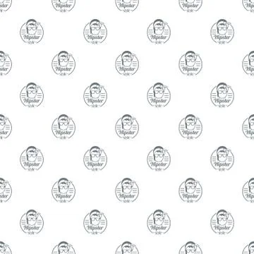 Hipster style pattern seamless Illustrazione stock
