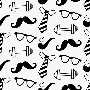 Hipster style seamless pattern Vintage background Stock Illustration