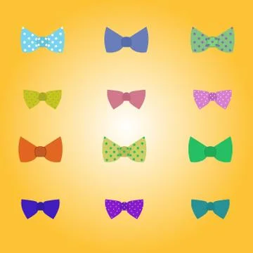 Hipster vector bow-tie Illustrazione stock