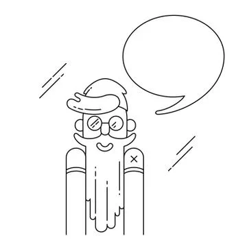 Hipster vector illustration Stock Illustration