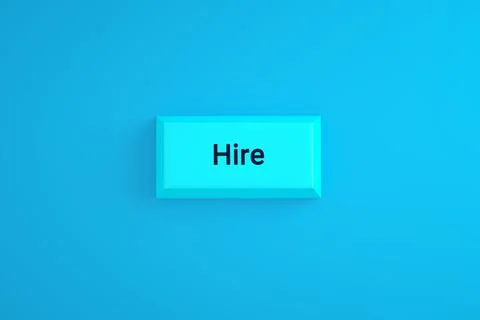 Hire button Stock Illustration