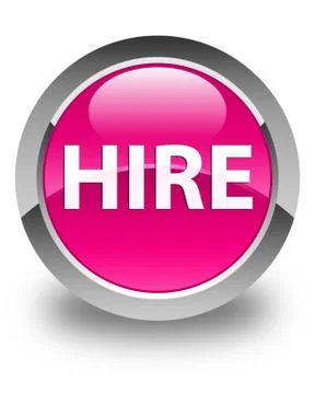 Hire glossy pink round button Stock-Illustration