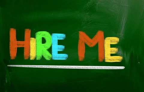 Hire me concept Stock-Illustration