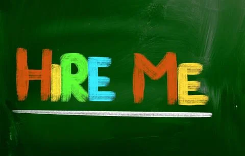 Hire Me Concept Stock Illustration