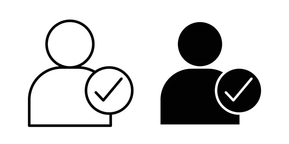 Hired icon bundle for website design projects Stock Illustration