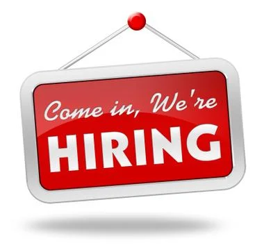 Hiring 3d illustration Stock Illustration