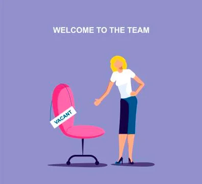Hiring employees and finding workers Stock Illustration