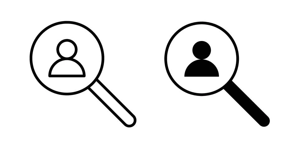 Hiring icon for web projects Stock Illustration