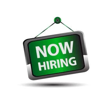 Hiring Now icon sign vector Stock Illustration