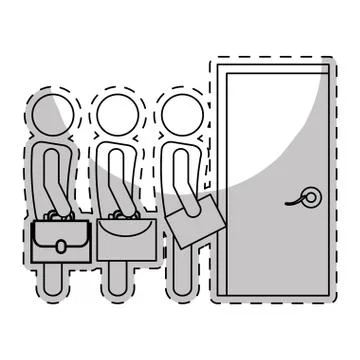 Hiring process human resources icon image Stock Illustration