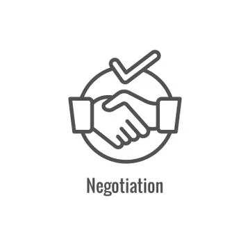 Hiring Process icon showing an aspect of being a new hire Stock Illustration