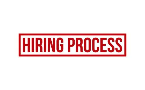 Hiring Process Rubber Stamp Seal Vector Stock Illustration