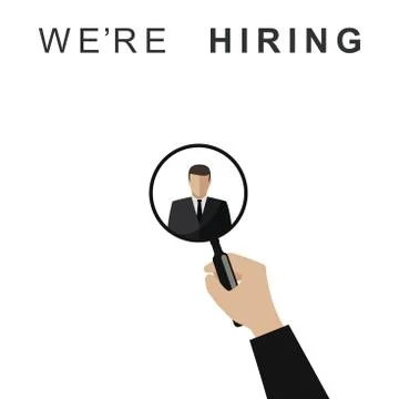 Hiring professional staff Illustrazione stock