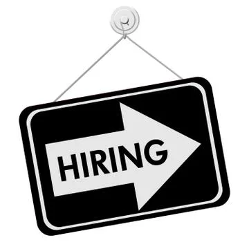 Hiring Sign Stock Illustration