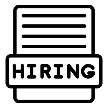 Hiring Vector Icon Design Illustration Stock Illustration