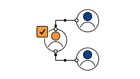 Hiring Workflow Process Flowchart Icon Stock Footage 343509401