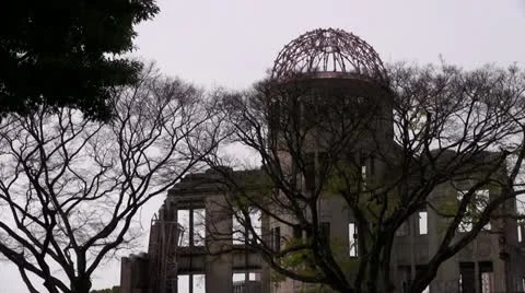 Hiroshima Atomic Bomb Dome Stockbeeldmateriaal 21830971
