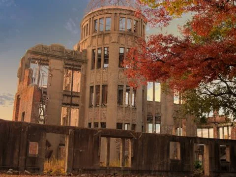 Hiroshima atomic bomb dome Stock Photos