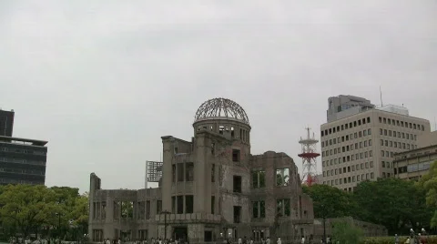 Hiroshima Bomb Dome Stock Footage 774733