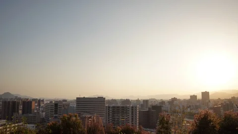 Hiroshima City Timelapse 스톡 동영상 98007845