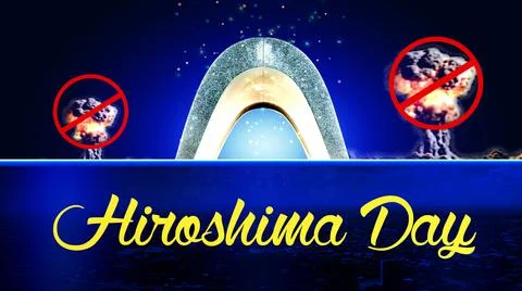 Hiroshima Day Stock Illustration
