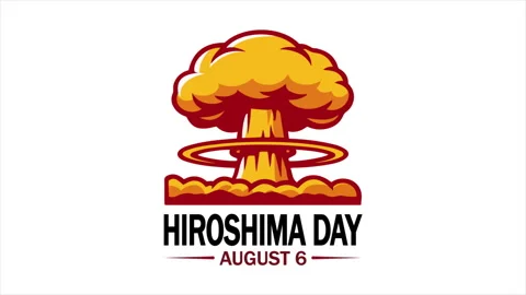 Hiroshima Day nuclear explosion weapons Stock Footage 339803773