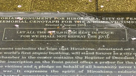 Hiroshima memorial Stock Footage 81629667