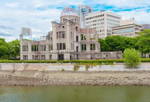 Hiroshima nuclear dome Stock Photos