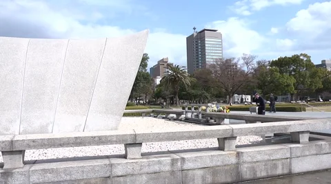 Hiroshima Peace Memorial Stock Footage 2402494