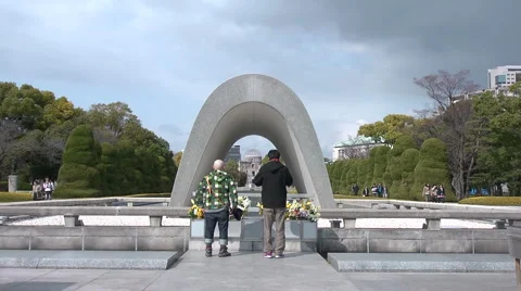 Hiroshima Peace Memorial Stock Footage 2410371
