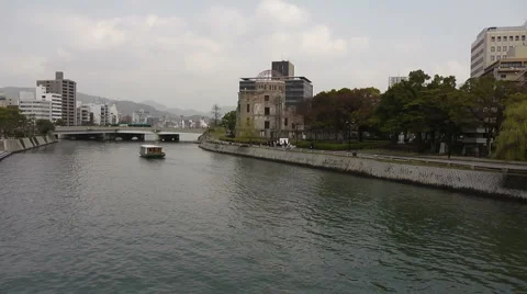 Hiroshima Peace Memorial Stock Footage 2425226