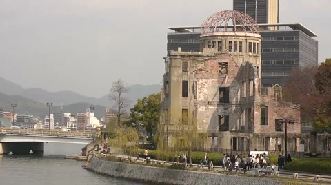 Hiroshima Peace Memorial Video stock 2430997