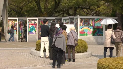 Hiroshima Peace Memorial Stock Footage 2433378