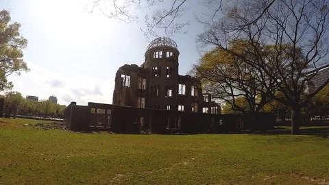 Hiroshima peacemonument Video stock 121098506