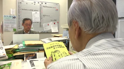 Hiroshima survivors Stock Footage 2444935