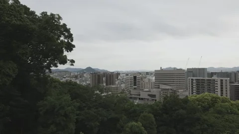 Hiroshima view from Fujimidai Observation Deck Vidéo 340830170