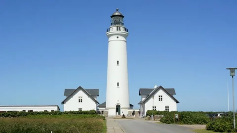 Hirtshals lighthouse in denmark Stock-Footage 338328714