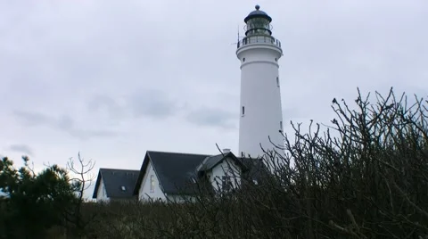 Hirtshals lighthouse Stockbeeldmateriaal 46481761