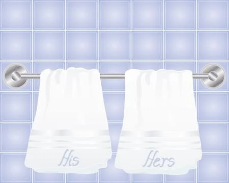 His and hers Stock Illustration