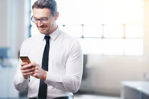 His data plan suits his business requirements Stock Photos