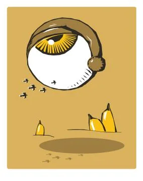 His dream Stock Illustration